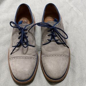 Johnson & Murphy Classic Gray and Blue Men's Oxford Shoes